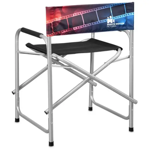 Coated Steel Directors Chair Branded Back